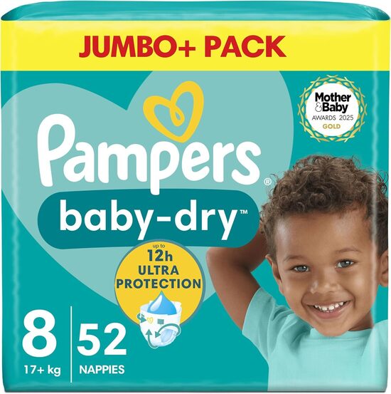 Pampers "klipši" 8.izmērs Ultra protection 52 gb. (0.38 eur/gb)
