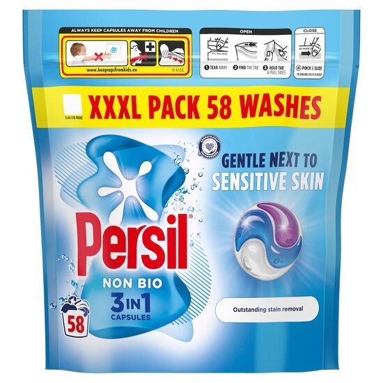 Persil non Bio 3in1 kapsulas jutīgai ādai (58)