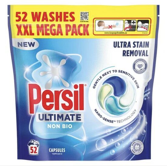 Jaunums! Persil Ultimate Ultra Stain Removal (52 kapsulas apģērba traipu tīrīšanai)