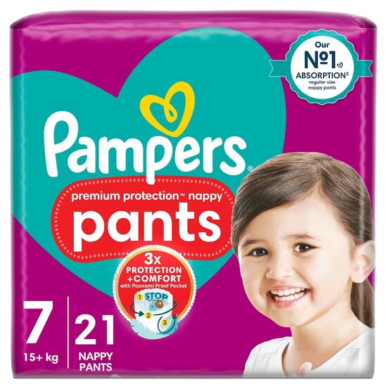Pampers premium "biksītes" 7. izmērs 21 gb. 
