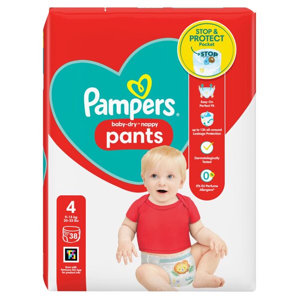 Pampers "biksītes" 4. izmērs 38 gb. (0.27 eur/gb)