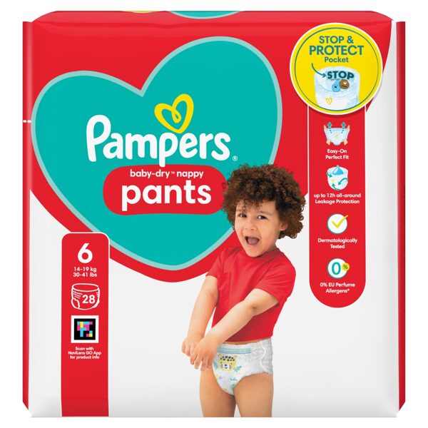 Pampers "biksītes" 6. izmērs 28 gb. (0.37 eur/gb)