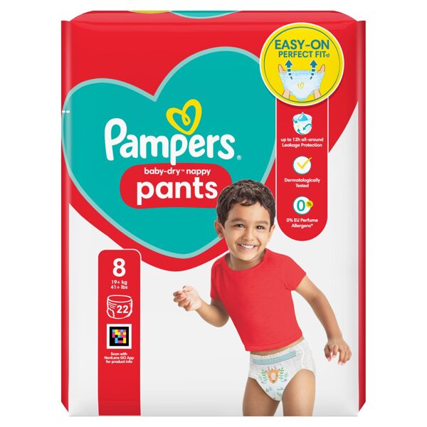 Pampers "biksītes" 8. izmērs 22 gb. (0.52 eur/gb)