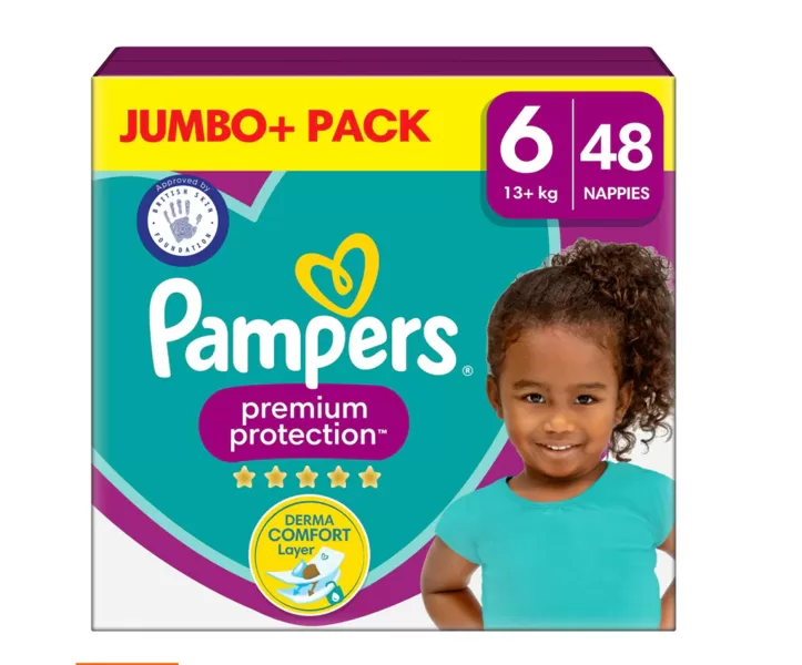 Pampers premium "klipši"  6. izmērs 48 gb. (0.30 eur/gb)